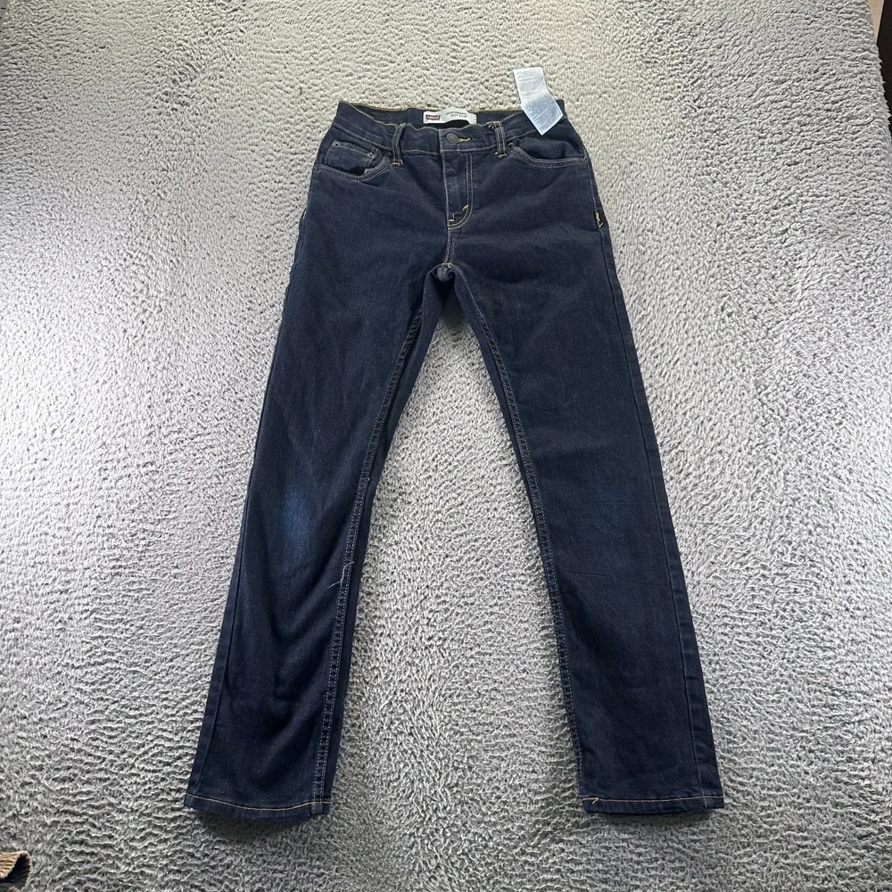 Levi's 511 Jeans Boys 14 Blue Cotton Denim Straight Leg Slim Stretch‎ Workwear